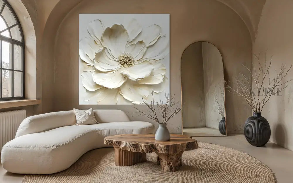 Ivory Magnolia - Hand Painting