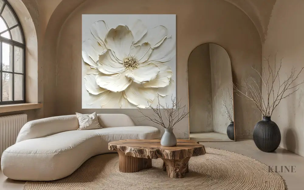 Ivory Magnolia - Hand Painting