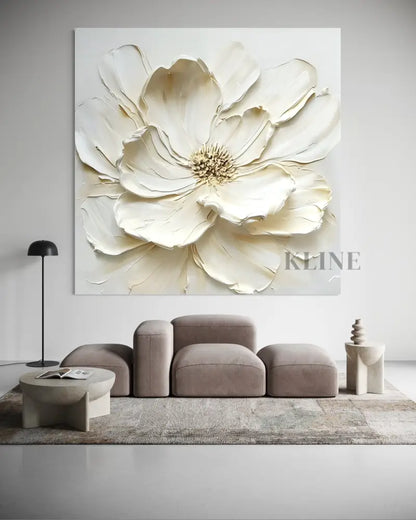 Ivory Magnolia - Hand Painting