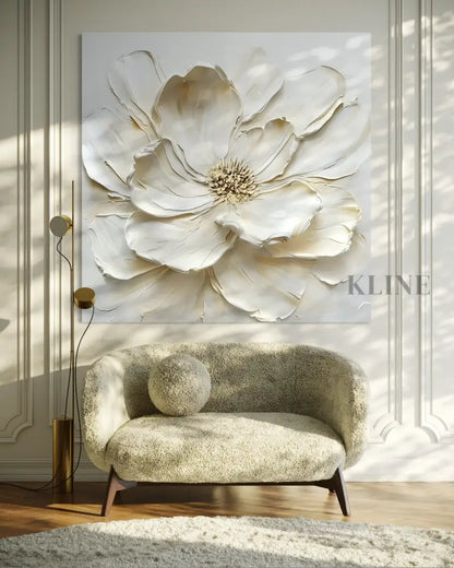 Ivory Magnolia - Hand Painting
