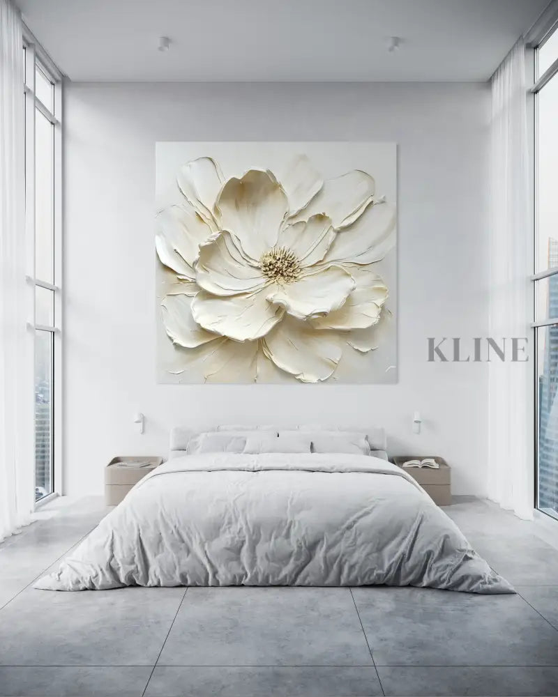 Ivory Magnolia - Hand Painting
