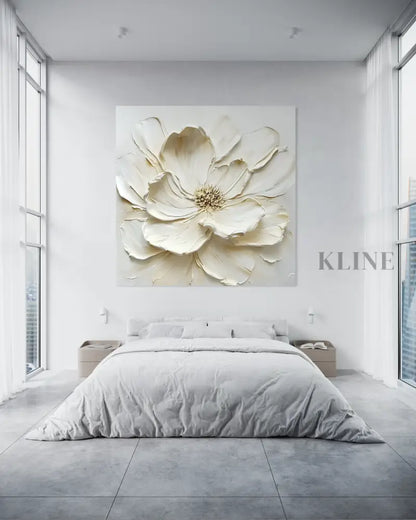 Ivory Magnolia - Hand Painting