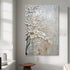 Ivory Petal Relief - Hand Painting