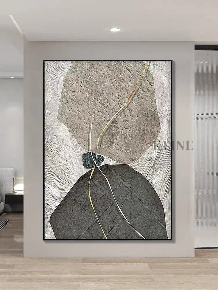 Jade Textured Painting - Hand Painting