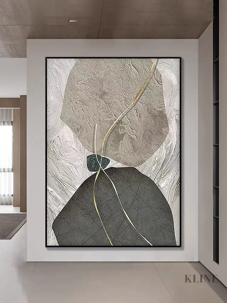 Jade Textured Painting - Hand Painting 