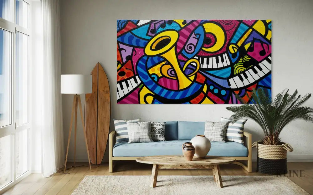 Jazz Kaleidoscope - Hand Painting 
