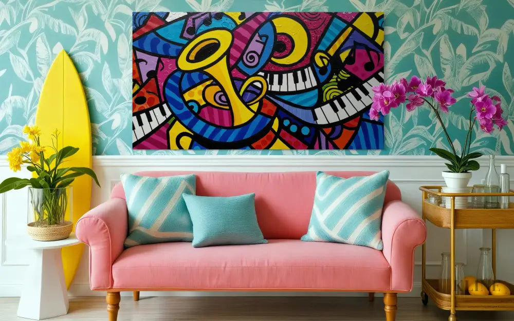 Jazz Kaleidoscope - Hand Painting