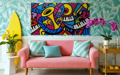 Jazz Kaleidoscope - Hand Painting