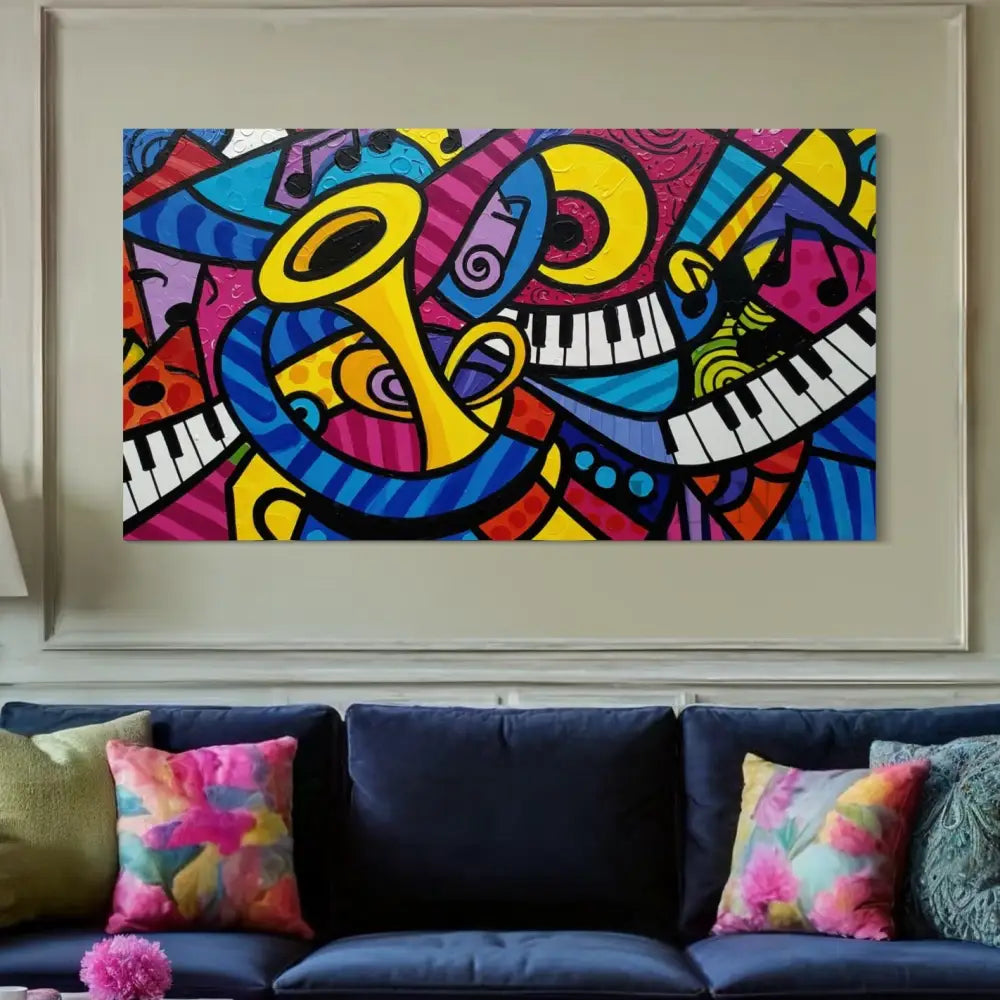 Jazz Kaleidoscope - Hand Painting