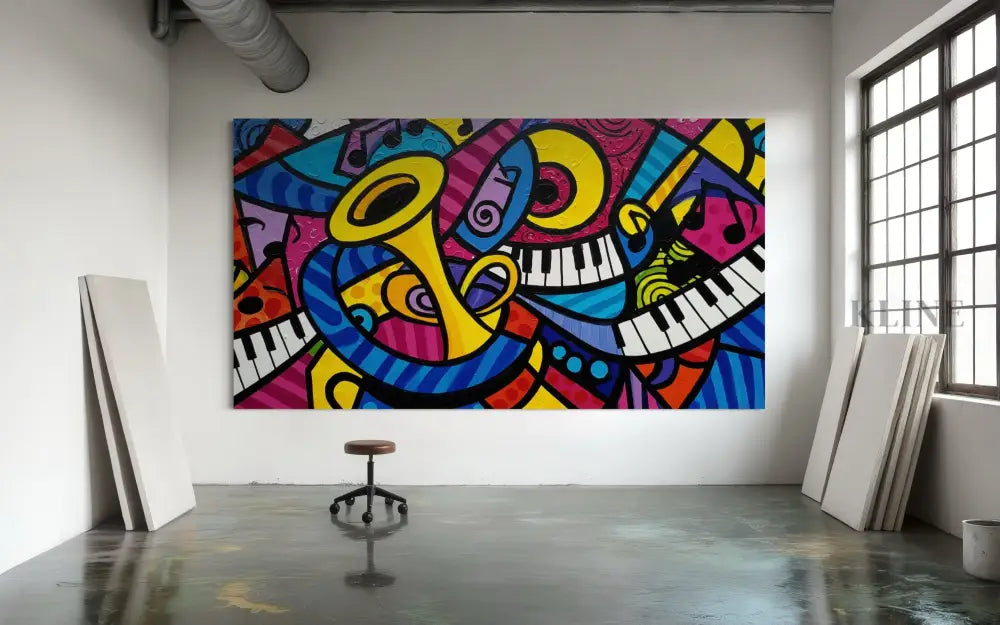 Jazz Kaleidoscope - Hand Painting