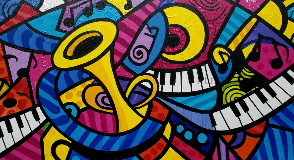 Jazz Kaleidoscope - Hand Painting Black Friday Sale