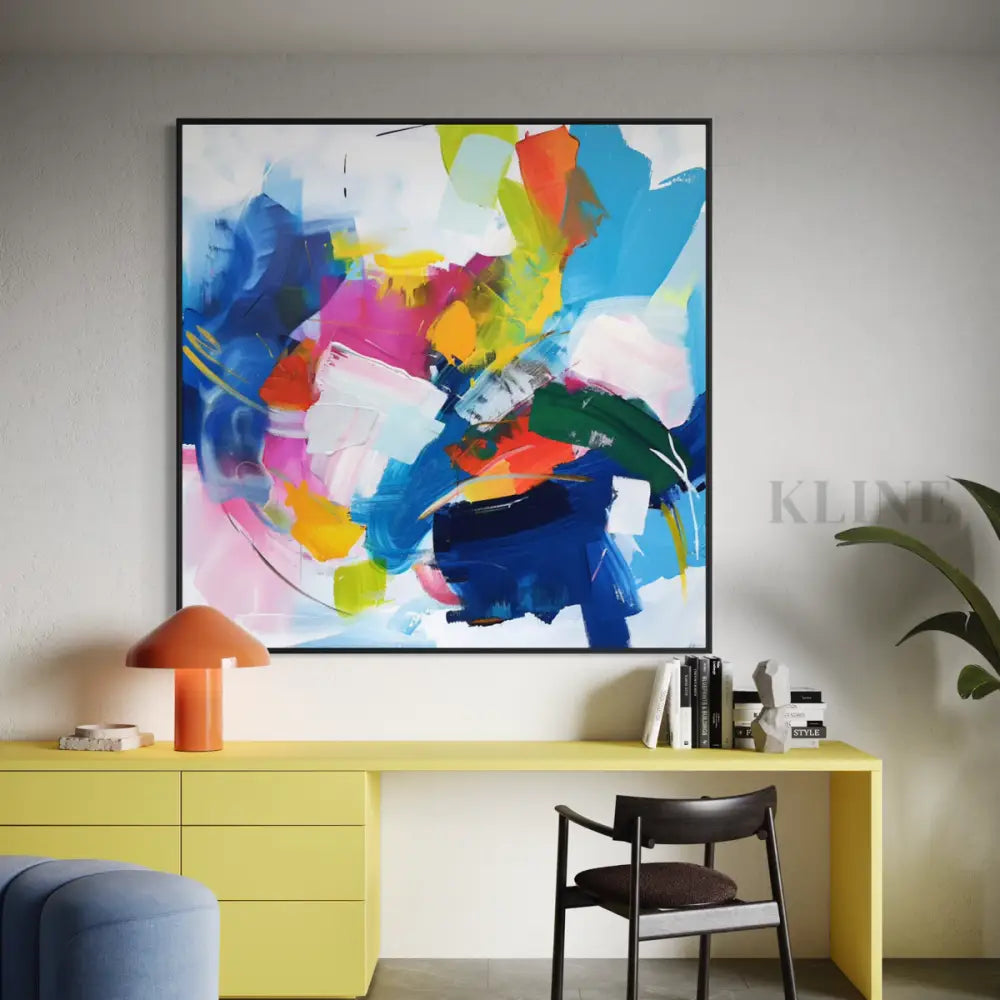Joyful Color Field - Hand Painting