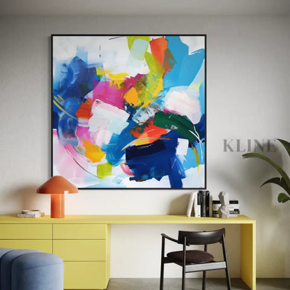 Joyful Color Field - Hand Painting