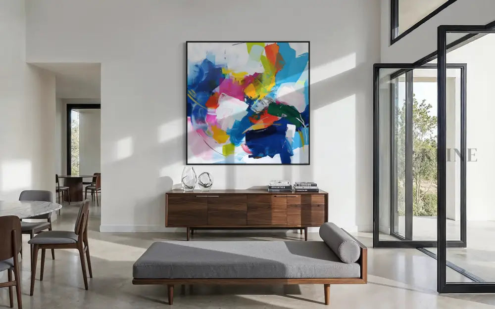 Joyful Color Field - Hand Painting