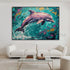 Joyful Leap in Gold - Hand Painting