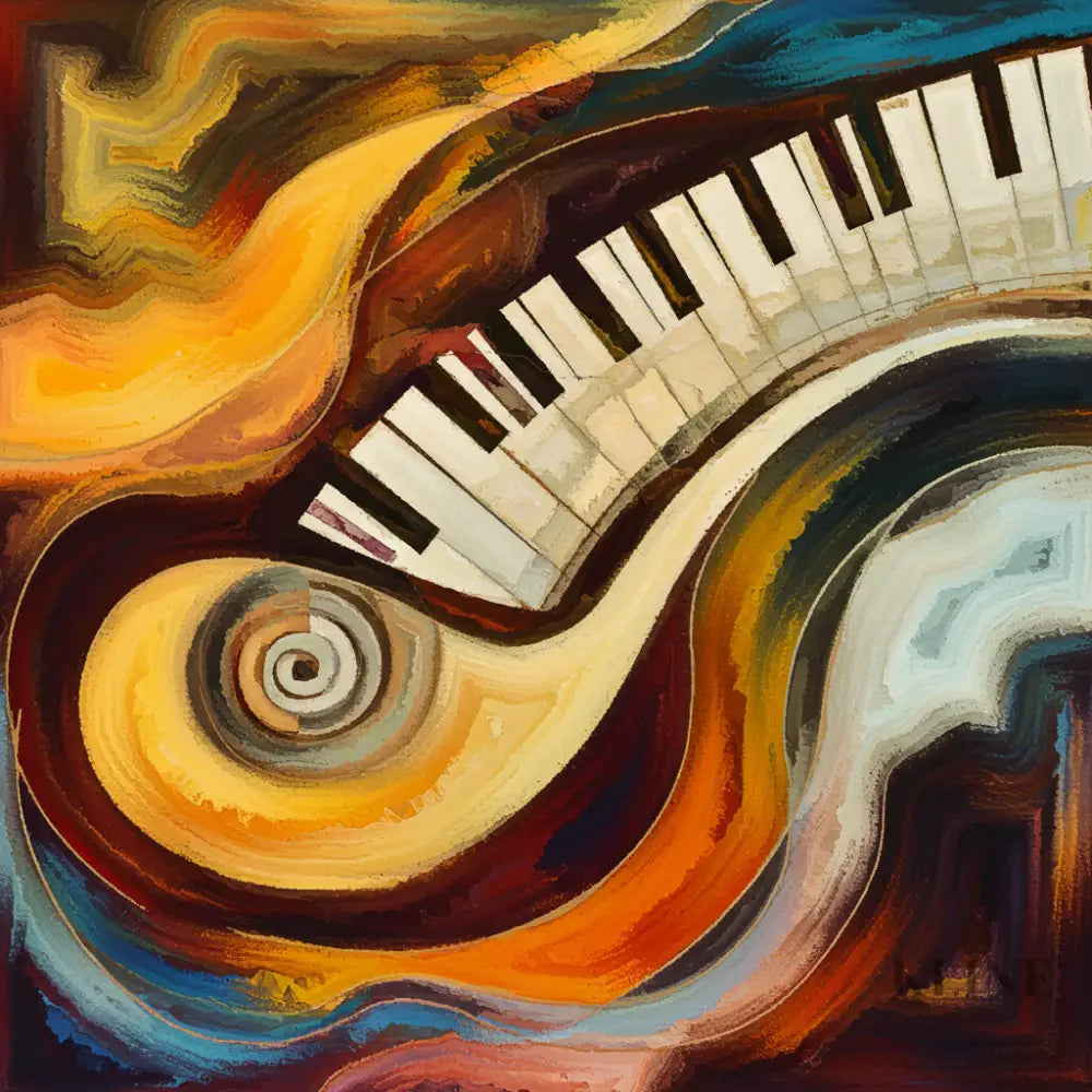 Keys of Emotion - Hand Painting 