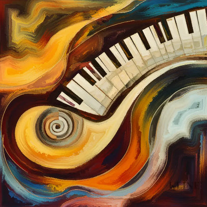 Keys of Emotion - Hand Painting
