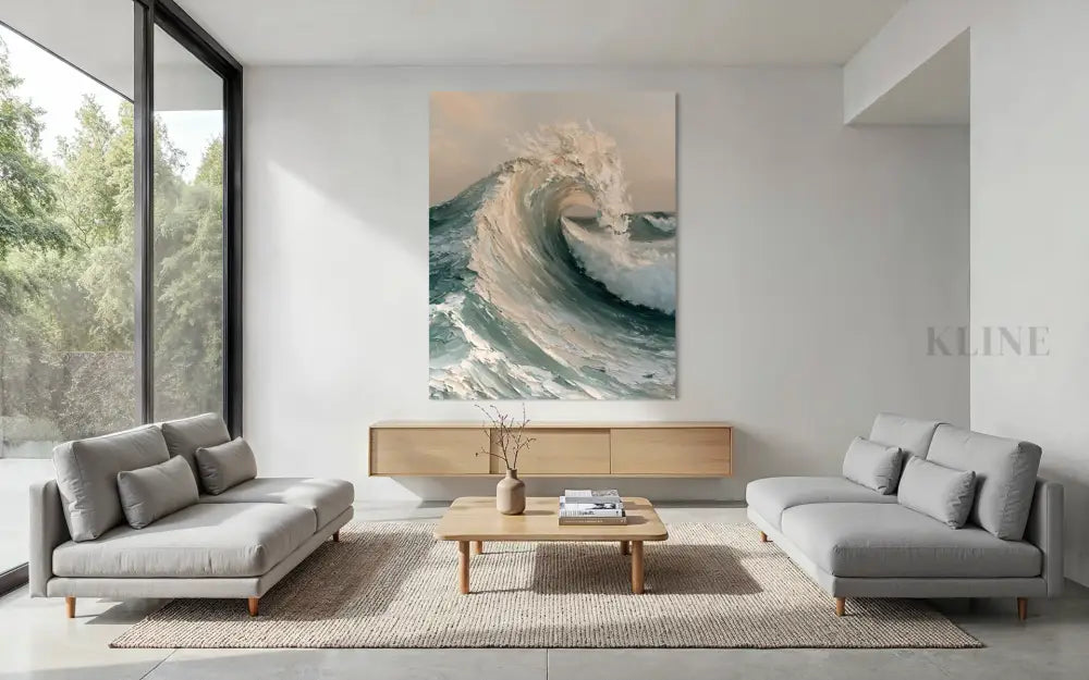 La Mer Blanche - Hand Painting 