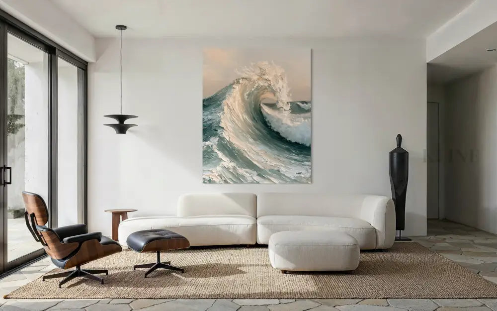 La Mer Blanche - Hand Painting 