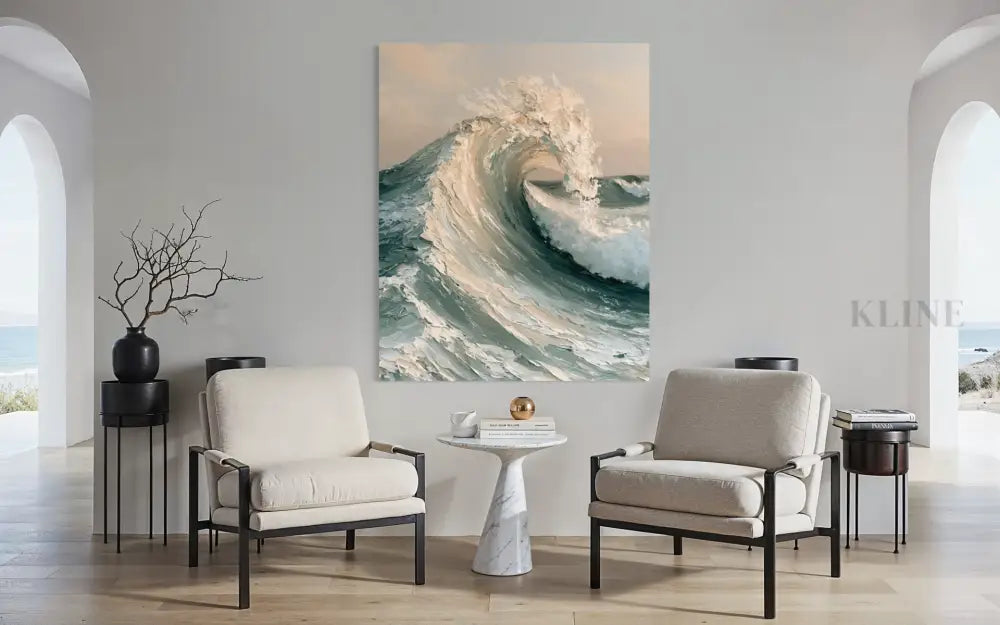 La Mer Blanche - Hand Painting