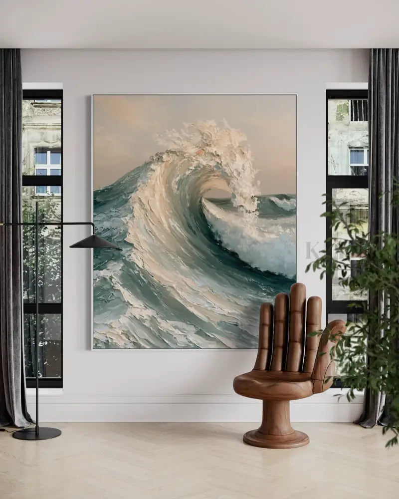 La Mer Blanche - Hand Painting