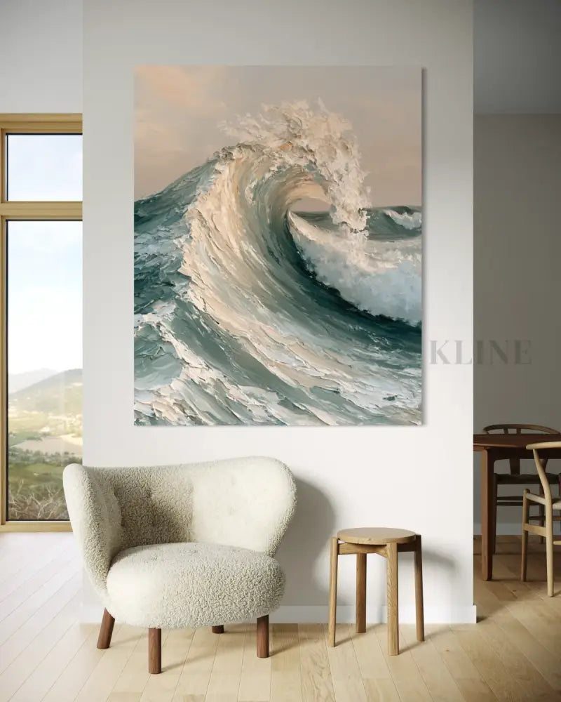 La Mer Blanche - Hand Painting 