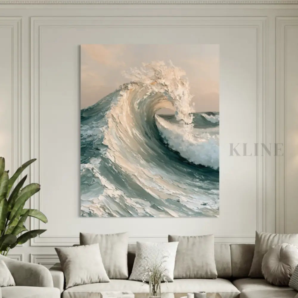 La Mer Blanche - Hand Painting 