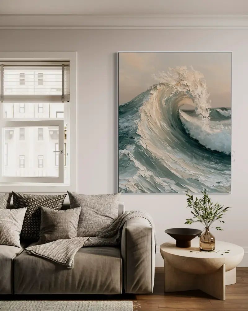 La Mer Blanche - Hand Painting 