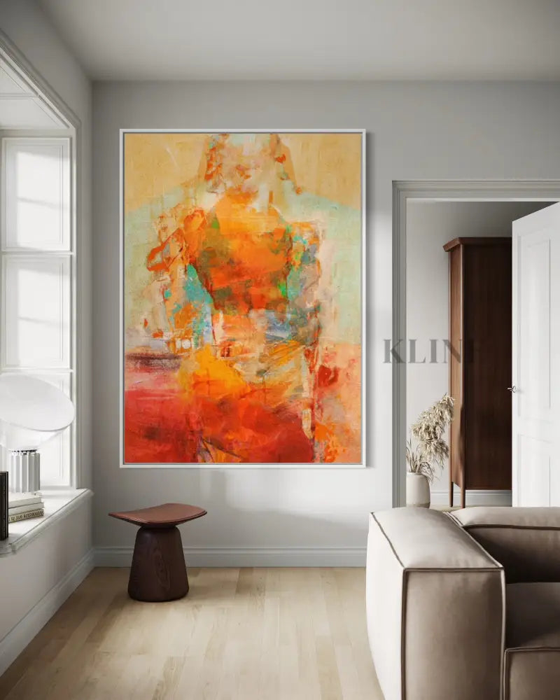 La Mujer - Hand Painting Lounge-Wandkunst