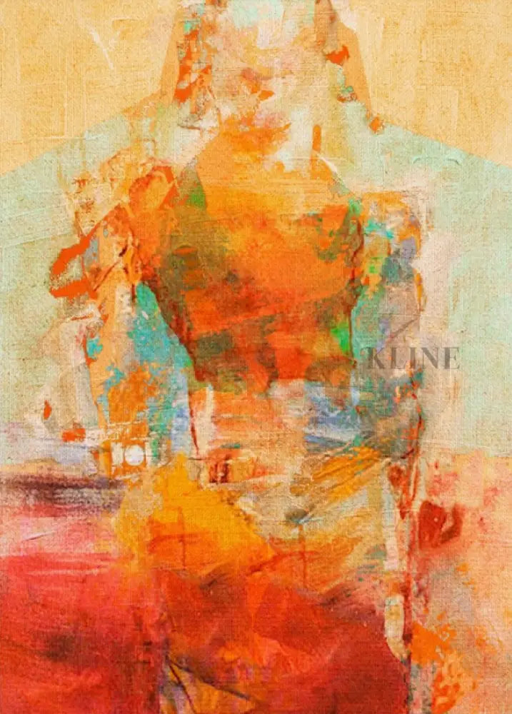 La Mujer - Hand Painting Lounge-Wandkunst