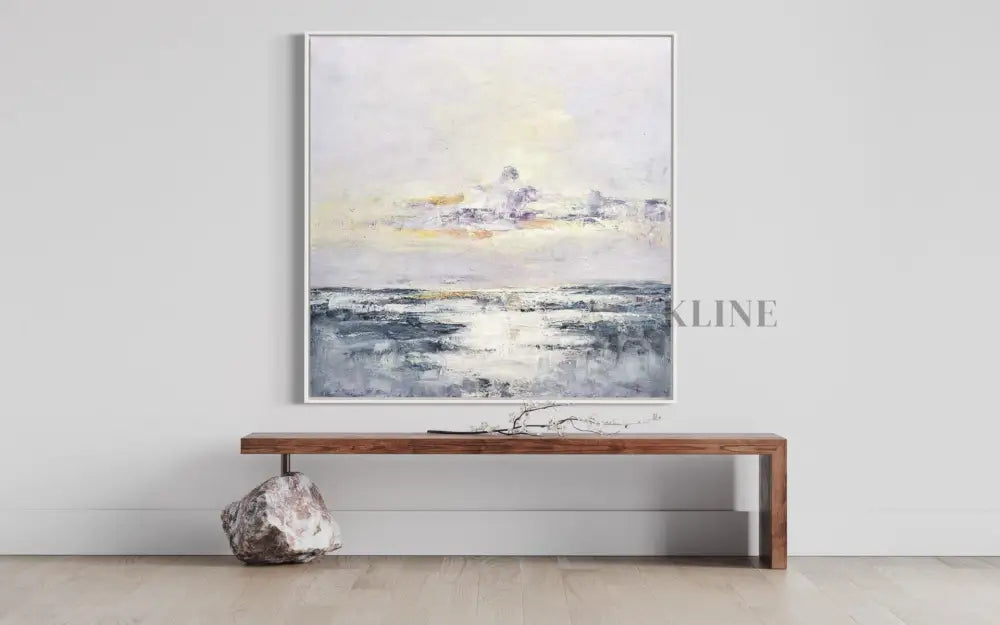 Lake and Plain Brighten - Hand Painting