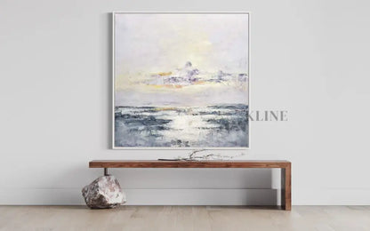 Lake and Plain Brighten - Hand Painting