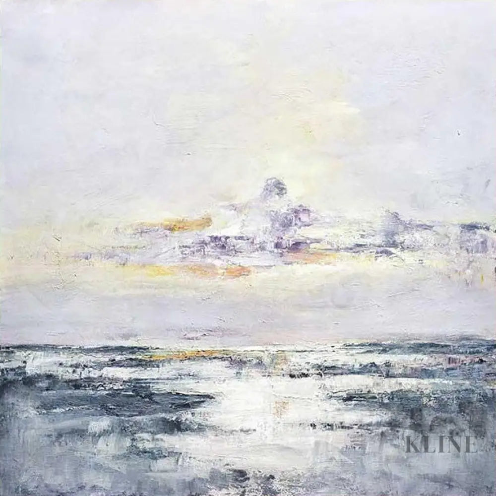 Lake and Plain Brighten - Hand Painting 