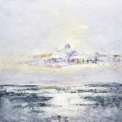 Lake and Plain Brighten - Hand Painting