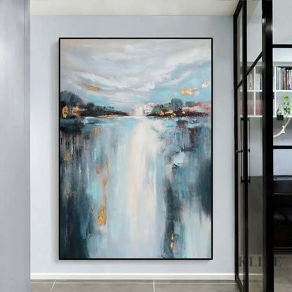 Lake Side Luxurious Wall Art - Hand Painting