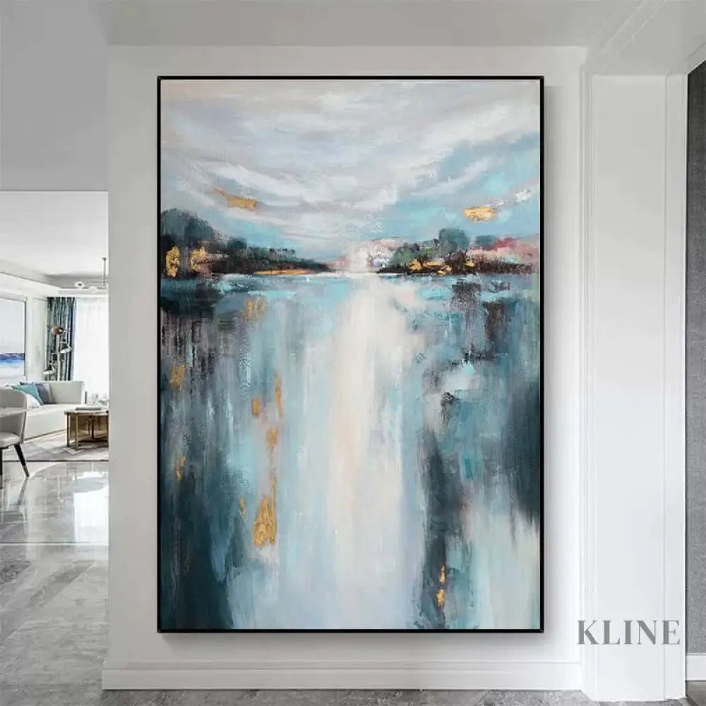 Lake Side Luxurious Wall Art - Hand Painting