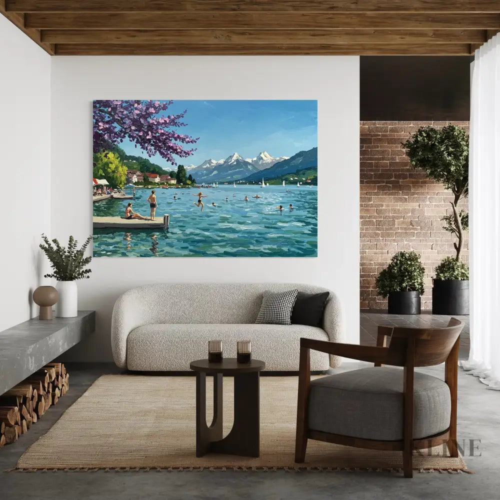 Lakeside Recreation - Hand Painting