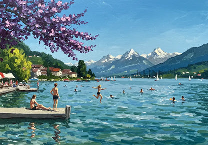Lakeside Recreation - Hand Painting