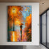 Lantern Walk in Autumn - Hand Painting