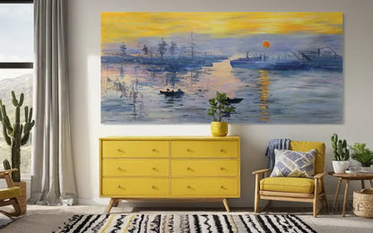Last Light on the Water - Hand Painting
