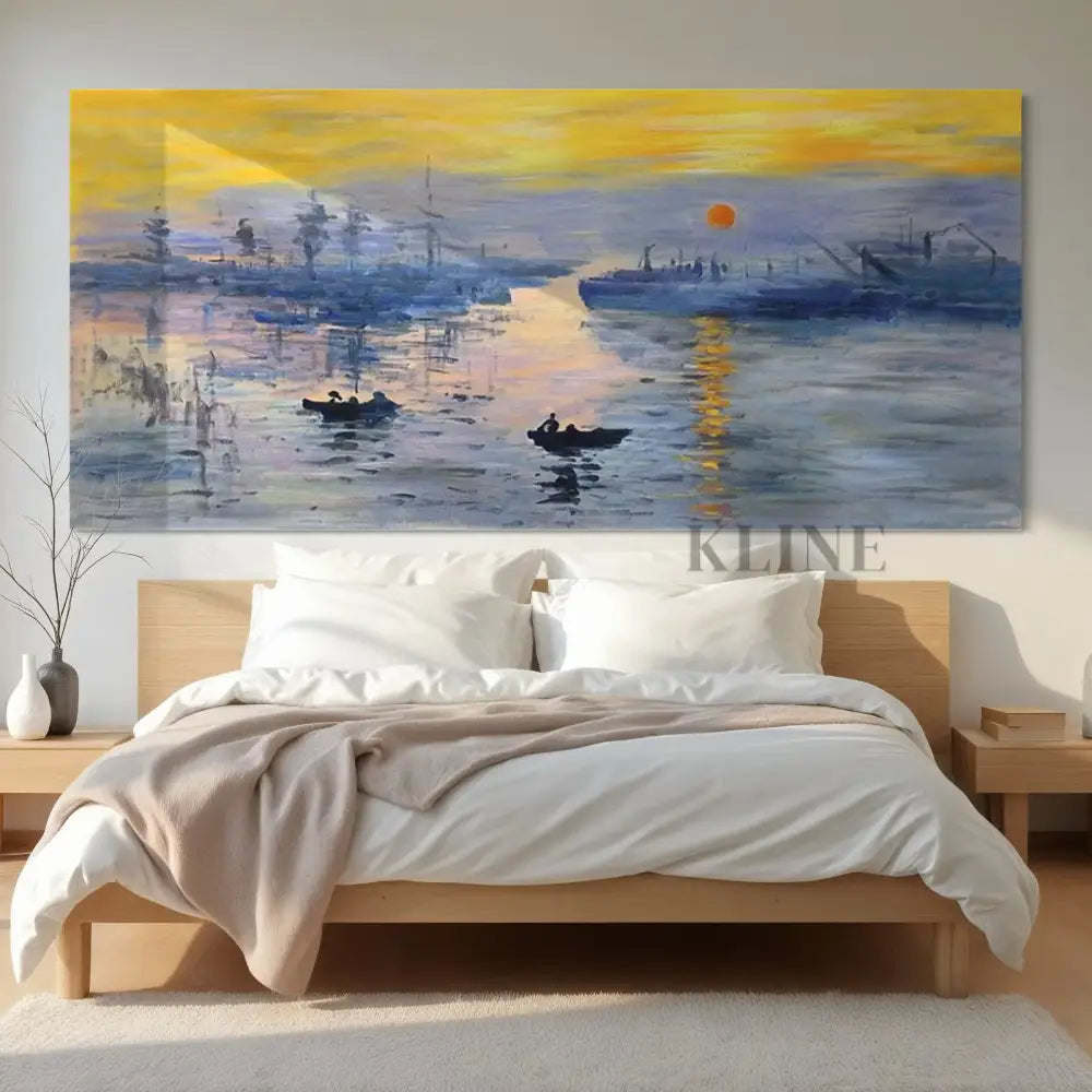 Last Light on the Water - Hand Painting Arte de pared grande