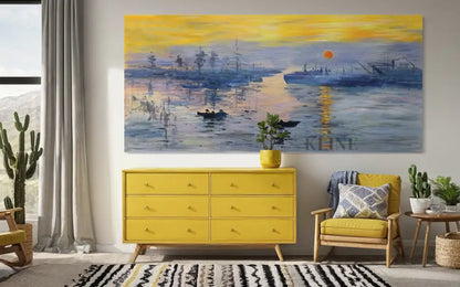 Last Light on the Water - Hand Painting