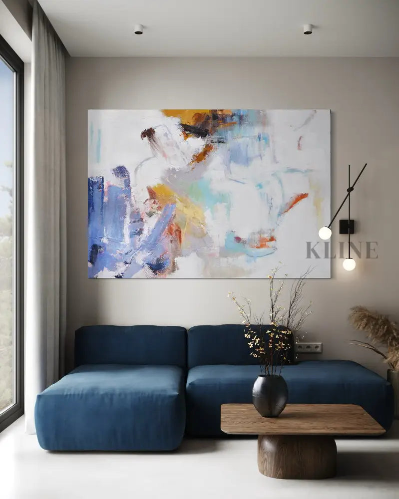 Lavender Haze - Hand Painting Art mural violet