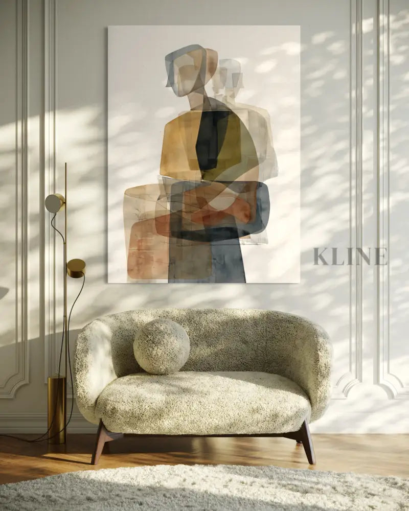 Layers of Being - Hand Painting Vertical Wall Art & Paintings