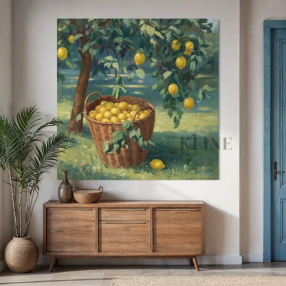 Lemon Groves of Italy - Hand Painting