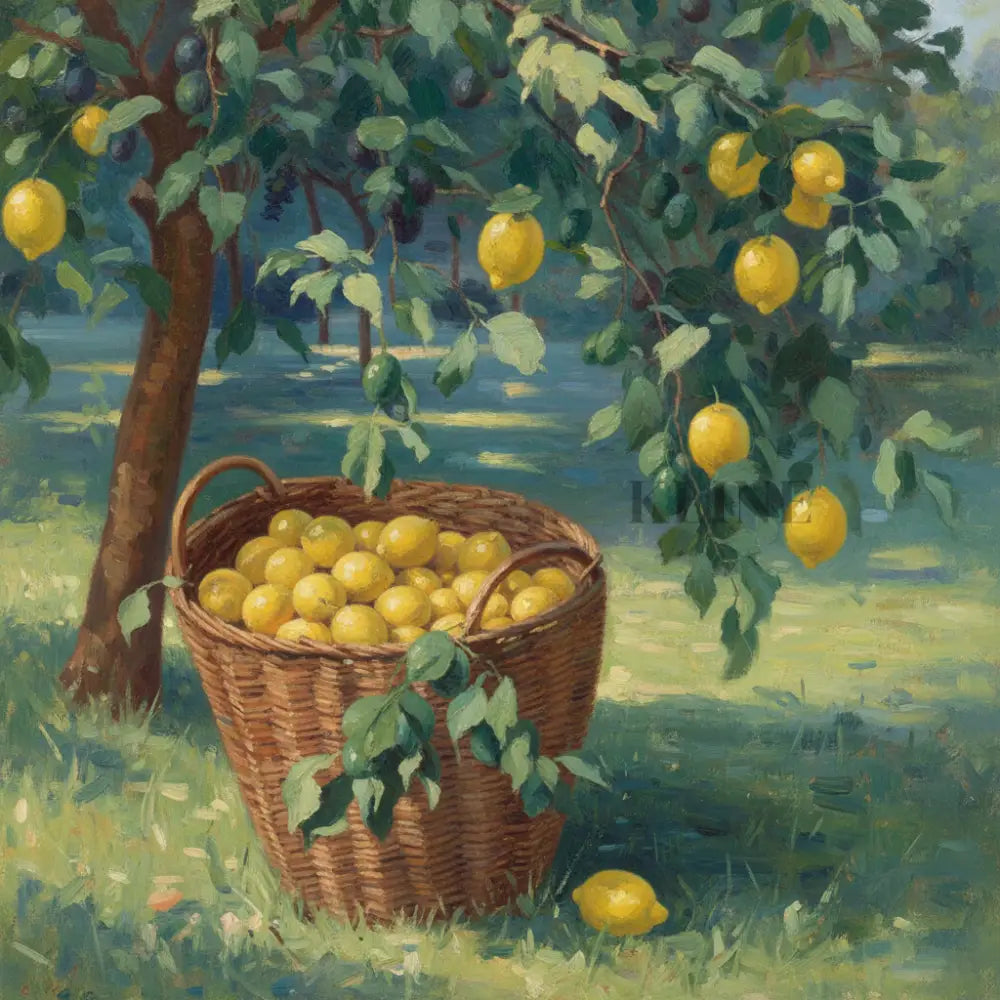 Lemon Groves of Italy - Hand Painting