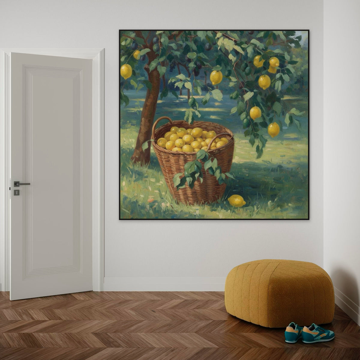 Lemon Groves of Italy - Hand Painting
