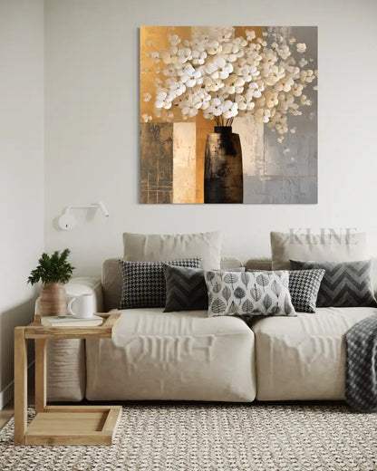 Les Fleurs Blanches - Hand Painting