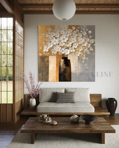 Les Fleurs Blanches - Hand Painting