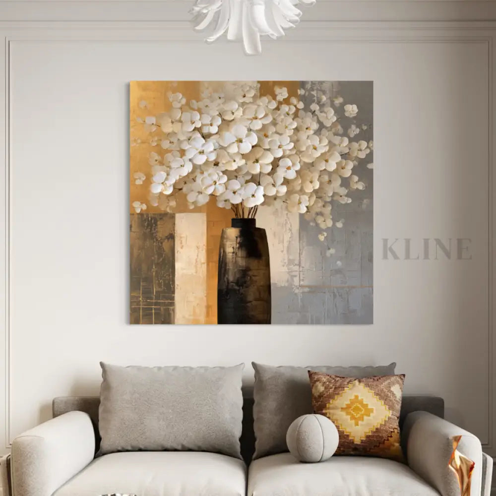Les Fleurs Blanches - Hand Painting